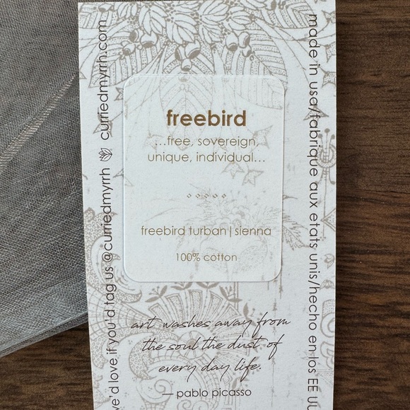 Free People x Curried Myrrh Freebird Embroidered Soft Headband in Neutral Willa Braided Headband | Free People main image 3